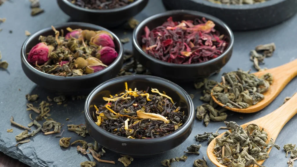 Herbal tea and dried herbs