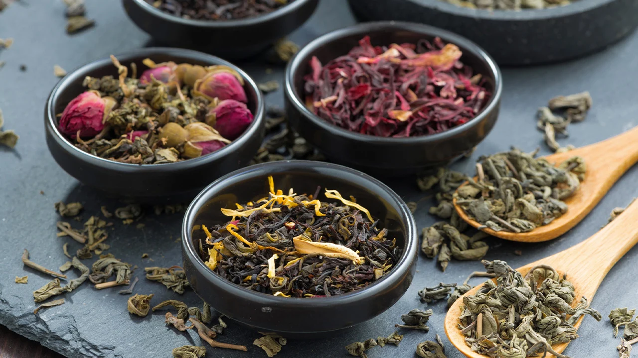 Herbal tea and dried herbs
