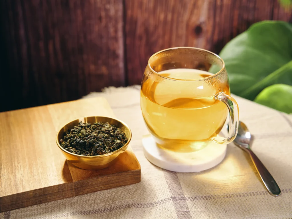 Tea Guide showing different types of tea